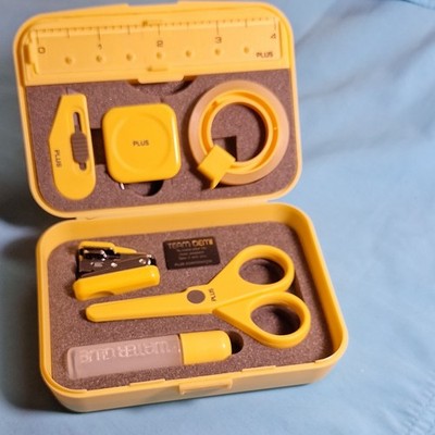 PLUS Corporation TEAM-DEMI Yellow Office Supplies Kit Stationery Set