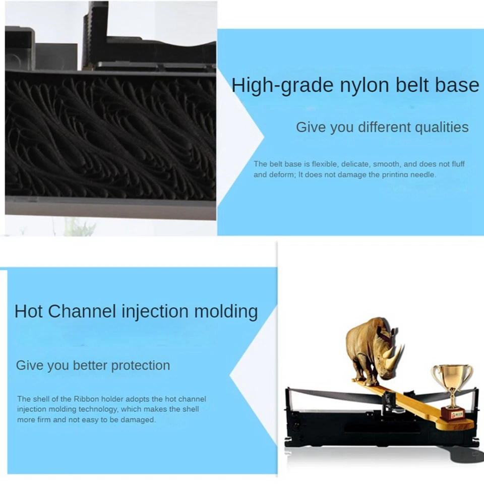 2PCS GR1 Typewriter Ribbon Twin Spool Typewriter Ribbon Replacement for7825 - image 3 of 4