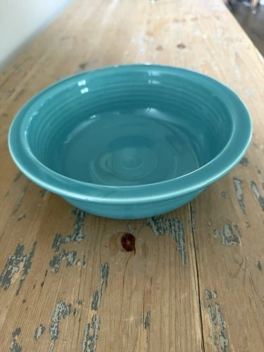 Homer Laughlin FIESTA WARE Turquoise Nappy Serving Bowl 8.5" Fiesta Bowl