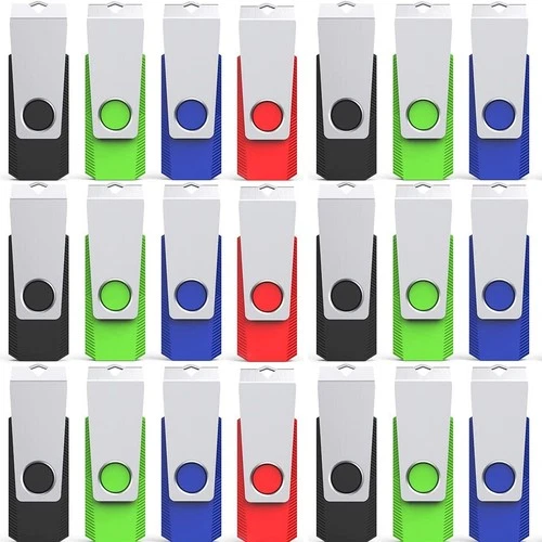 Kootion 20 Stück USB 2.0 Metal Swivel 16GB Speichermedien Externes Laufwerk DEU