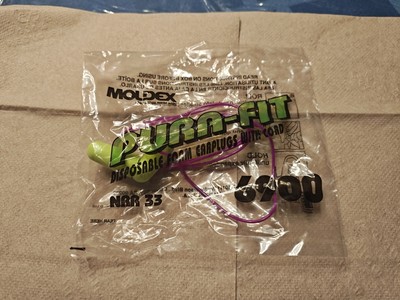 Moldex 6900 Pura-Fit Corded Foam Earplugs 30 Pair