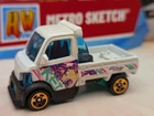 2026 METRO SKETCH Exclusive MIGHTY K ☀white/turq;ANIME, KEI ☀ LOOSE Hot Wheels