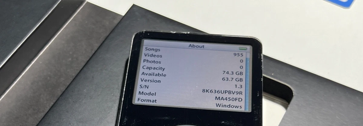 Apple iPod classic video 5.5 Generation 5G 80GB 5th Gen 2005 Top Zustand #0688