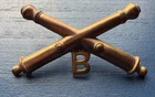 Original Civil War Company B Artillery Hat Insignia