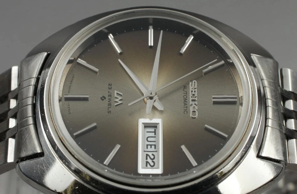 [N COMO NUEVO] Reloj Hombre Vintage SEIKO LORD MATIC 5606 7151 Automa 23J Marrón JAPÓN Foto 3 de 4