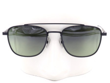 New Maui Jim Kahana Aviator Matte Black Sunglasses HTS640-02 / MJ0640S-003 419