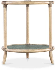 Hooker Furniture 6950-80116 Retreat 22"W Glass Top Maple End - Blue