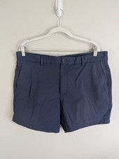 Vineyard Vines "On The Go" Shorts Men's 36 Blue Stretch Casual Polyester