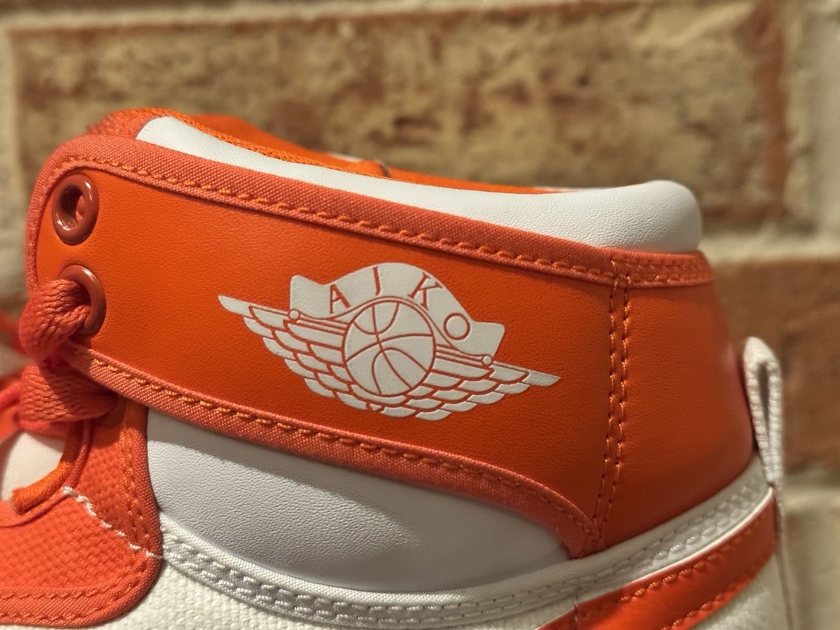 New 10.5 Nike Air Jordan 1 KO AJKO Retro Rush Orange Sail White