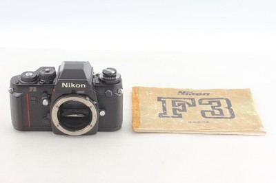 All Works [MINT] Nikon F3 Eye Level SLR 35mm Film Camera Black Body From JAPAN