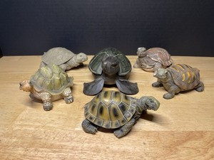 Vintage Turtle Figurine Lot Of 6