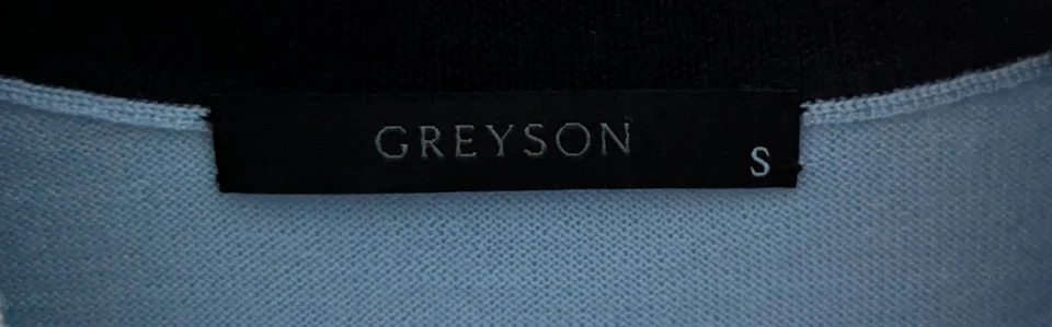 Suéter Greyson Saratoga Cuarto Cremallera Para Hombre Talla Pequeña Bonneville Azul Lana Foto 2 de 4