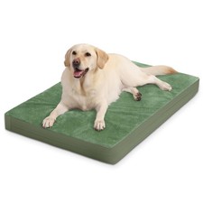 Large Waterproof Outdoor Dog Bed XL Washable Leather Crate Pad 42 Inch