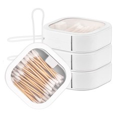 4 Pcs Hair Tie Organizer, Portable Hair Tie Containers Storage Small Stackabl...