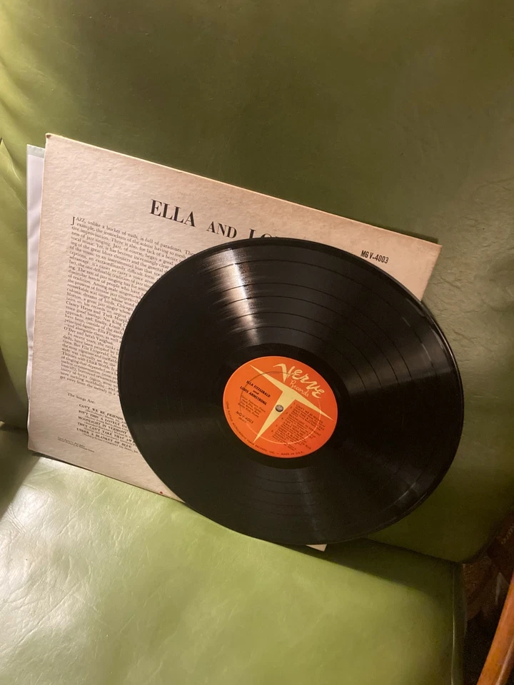 Ella And Louis LP Vinyl Mono 1956 First Pressing Strong VG Nice! Rare! - Image 2 of 3