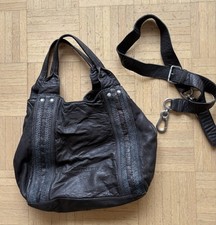 Wie neu Dunkelbraune, sehr weiche Ledertasche Liebeskind mit schönen Ziernähten