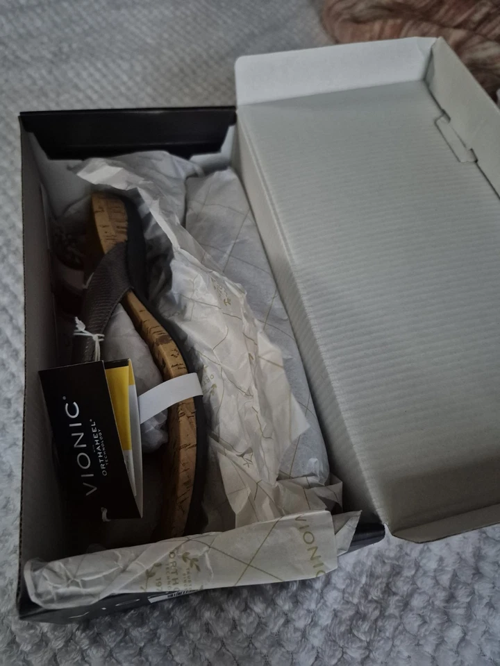 VIONIC Cassie Peltre Ortopédico Tanga Chanclas Sandalias con Lazo Mujer Talla 8 Foto 4 de 4