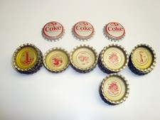 Unused Coca-Cola Tour The World Bottle Caps, 50 thru 59, 25 In All