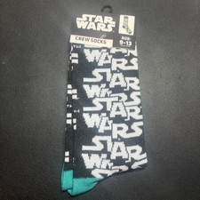 Disney/Star Wars Unisex Crew Socks Size 9-13