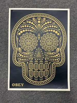Shepard Fairey Obey Dia de los Muertos Screen Print Signed Numbered 132/300 - Image 1 of 4