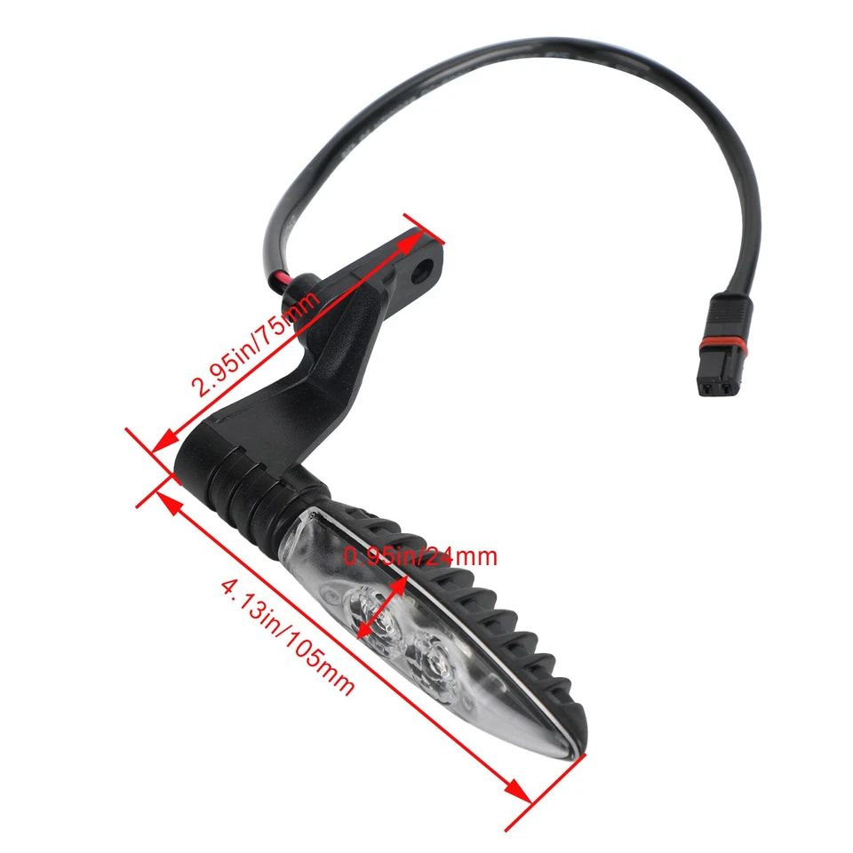 Rear LED Turn Signal Lights Indicator For BMW F650 F700GS F800 GS R1200 GS - Image 3 of 4