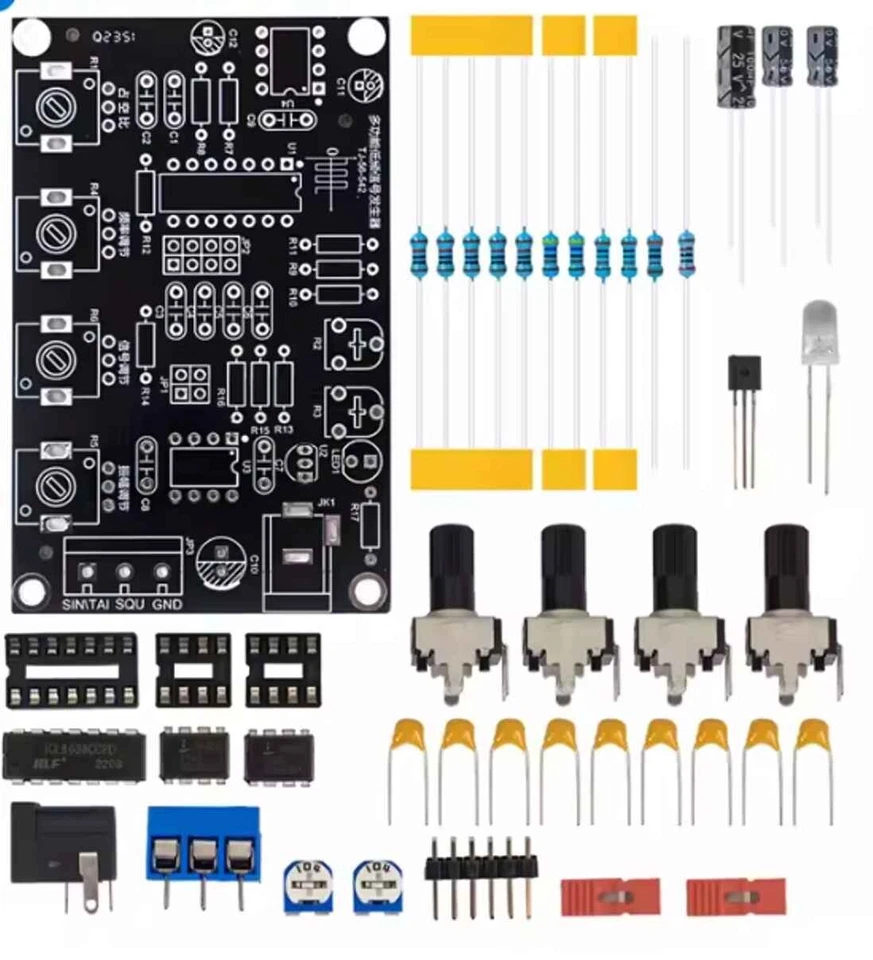 Signalgenerator Sinus Rechteck Dreieck Bausatz mit ICL8038 Audio Out 1St - Bild 2 von 3