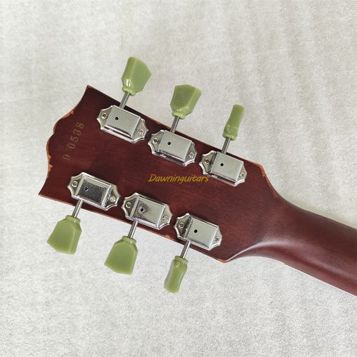 Guitarra Eléctrica Krik Hammett Greeny 1959 Personalizada Reliquia Estándar Cuerpo de Caoba - Imagen 10 de 11