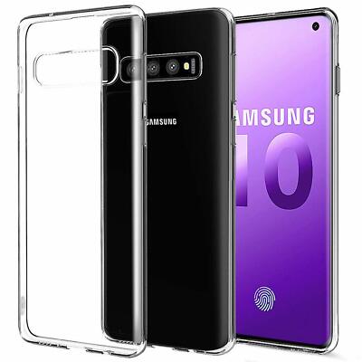 For Samsung Galaxy S10 /Plus S10e Transparent Clear Thin Soft Phone Case  Cover