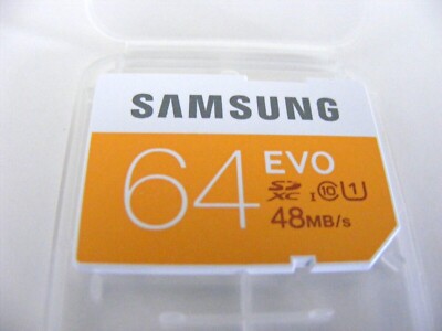 64GB SDXC Card Class 10 EVO  48MB/s  ( 64 GB SDXC Karte ) SAMSUNG gebraucht