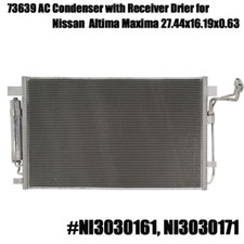 A/C AC Condenser 921003TA3B Coupe Sedan Fit Nissan Maxima Altima 2007-2018