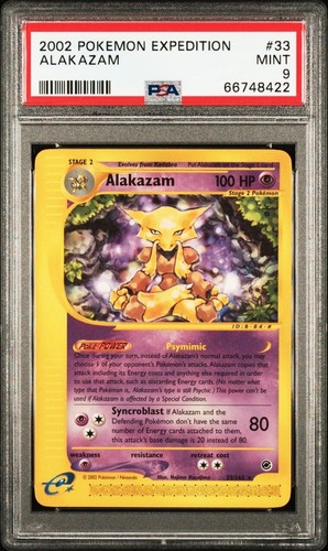 Alakazam graded PSA 9 for sale on eBay