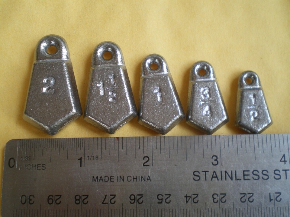 30 Piombi Bank Sinkers Da 1/4 Oz – Fatti In USA Con Stampi DO-IT – Home Made