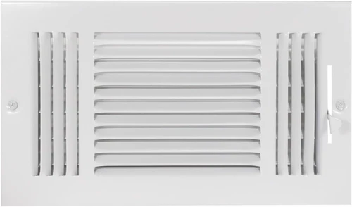 12'' x 6'' Duct Opening Steel Three-Way HVAC Air Vent Cover Registers For Wall
