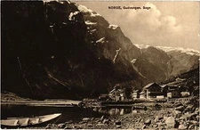 Old postcard AK NORWAY Norge, Gudvangen, Sogn (257959)