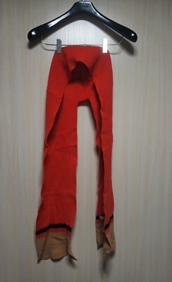 Uniqlo x MARNI Popcorn Knitted Hood Stole Scarf Japan Ltd Edition-Orange-NWOT