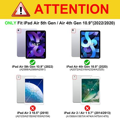Smart Hülle Für IPad Air 1. Generation – Magnetisch, Mit Wake/Sleep, Marineblau, Für Modelle A1474/A1475/A1476