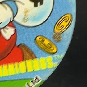 Mario Gold Menko Super Mario Bros Famicom Card Nintendo 1985 NES Japanese