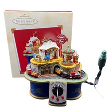 Hallmark Keepsake Ornament 2002 Circus Mountain Railroad Light Sound Motion