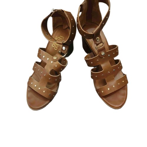 Franco Sarto Womens Brown Studded Gladiator Sandals Size 7.5 - Picture 2 of 7