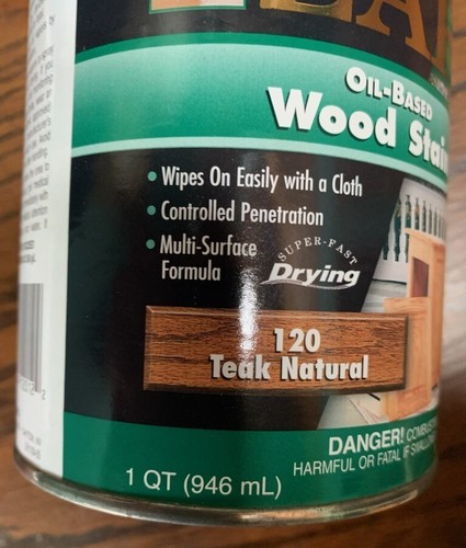 Zar Interior Stain 120 TEAK NATURAL Quart - Picture 2 of 6