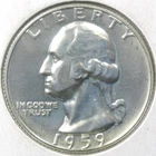 1959 Washington Quarter Dollar Proof