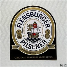 Flensburger Pilsener Beer Label (BL12)