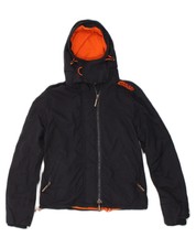 Superdry Womens The Windcheater Windbreaker Jacket Uk 14 Medium Blue Nylon Ma09
