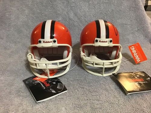 TIM COUCH #2 Autographed Cleveland BROWNS Riddell Mini Helmet Lot x2 - Picture 4 of 8