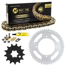 Sprocket Chain Set for Kawasaki KX100 13/51 Tooth 428 X-Ring Front Rear Combo