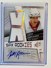  2008-09 SPx #165 Justin Abdelkader Autograph /999 RC Rookie Red Wings
