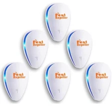 6pcs Ultrasonic Pest Reject Home Control Electronic Repellent Mice Rat Repeller