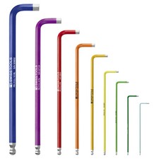 PB SWISS 212 L RB Winkelschraubendreher lang 30° kugelkopf farbig Sechskant HEX