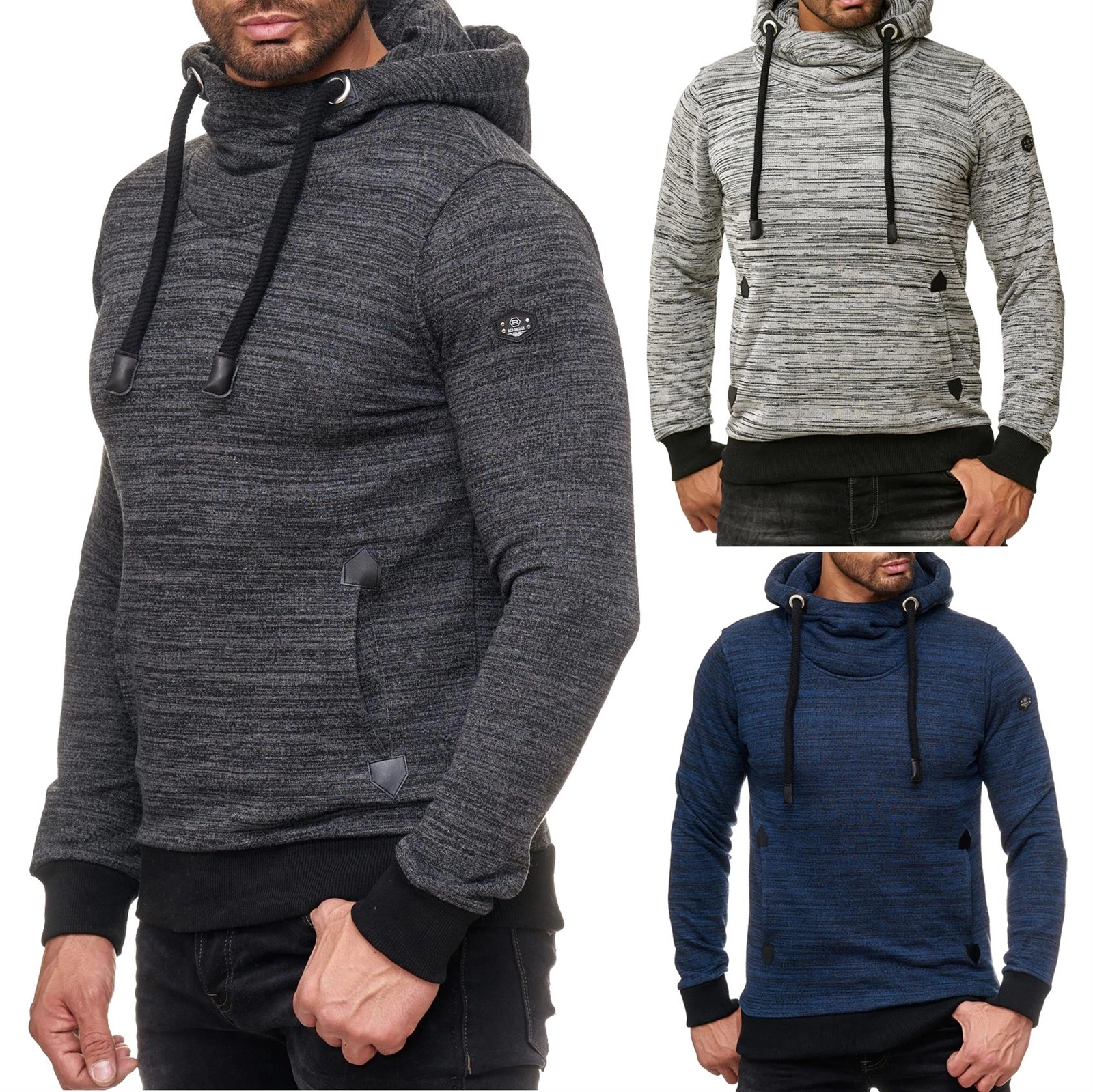 Redbridge Mens Hoodie Hooded Sweatshirt Sweat Shirt Pullover Hoody Fleece M2144