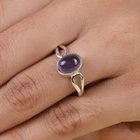 Amethyst~ Solid 925 Sterling Silver Band &Statement Ring Handmade Ring All size
